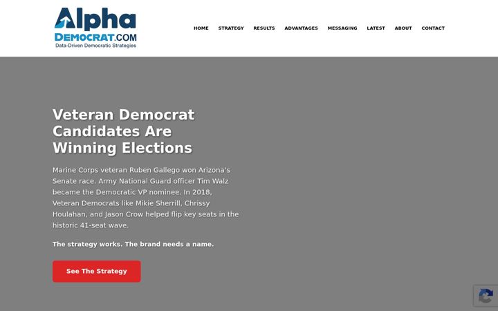 Screenshot of alphademocrat.com