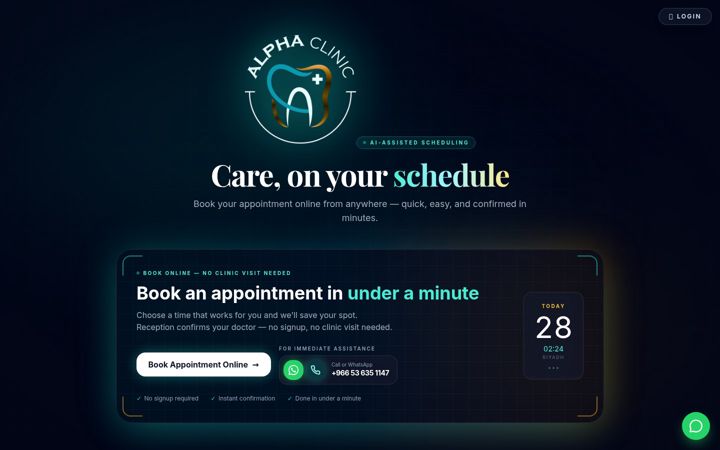Screenshot of alphadentalcare.co
