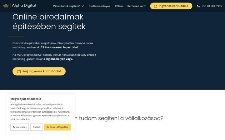 Screenshot of alphadigital.hu