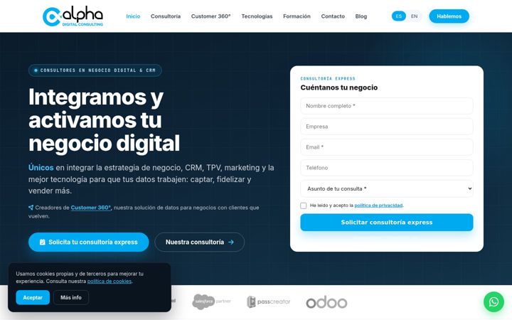 Screenshot of alphadigitalconsulting.es