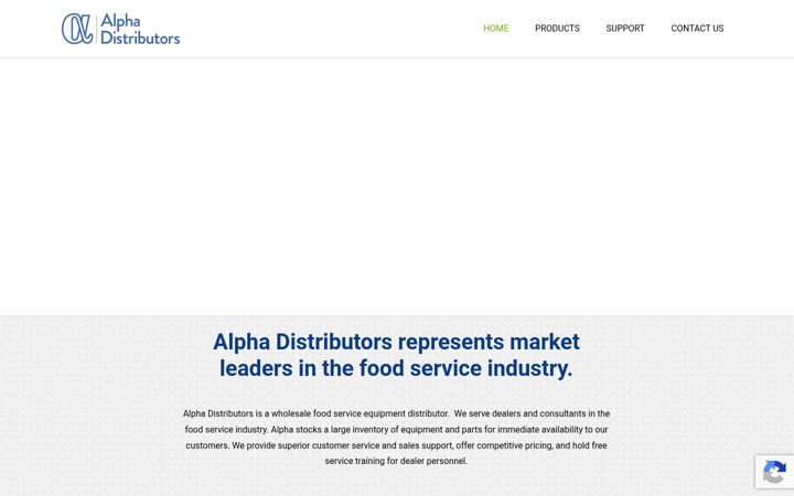 Screenshot of alphadist.com