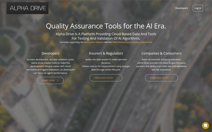 Skærmbillede af alphadrive.ai
