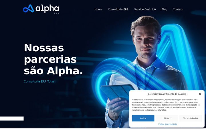 Ekrānuzņēmums no alphaerp.com.br