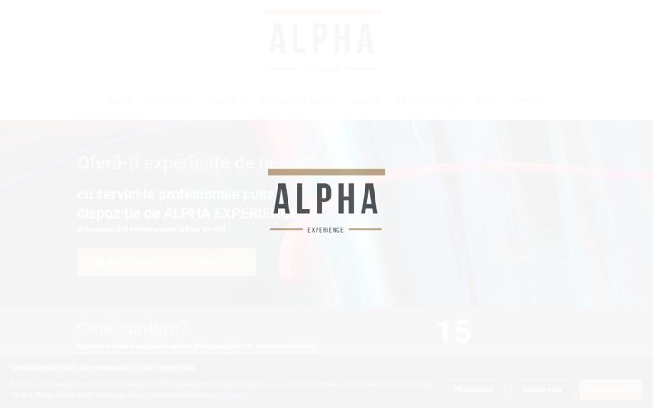 Screenshot of alphaexperience.ro