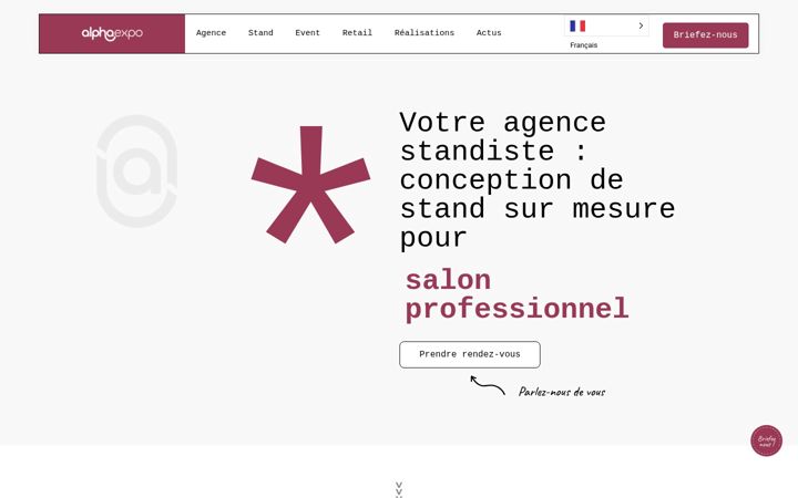 Screenshot of alphaexpo.fr