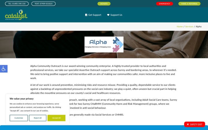 Screenshot του alphaextreme.co.uk