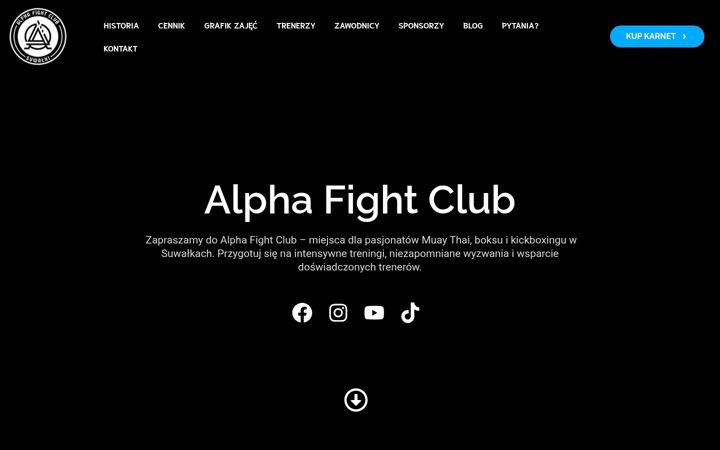 Screenshot of alphafightclub.pl