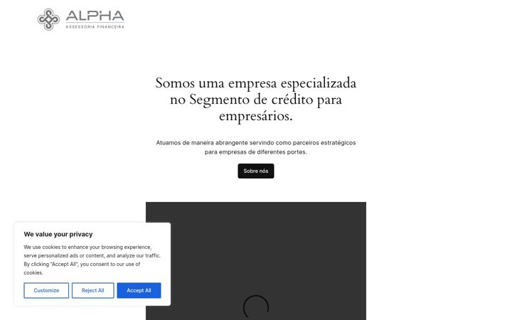 Ekrano kopija alphafinancas.com