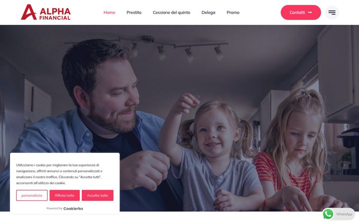 Screenshot of alphafinancial.it