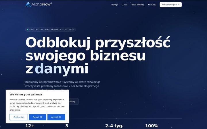 Screenshot of alphaflow.pl
