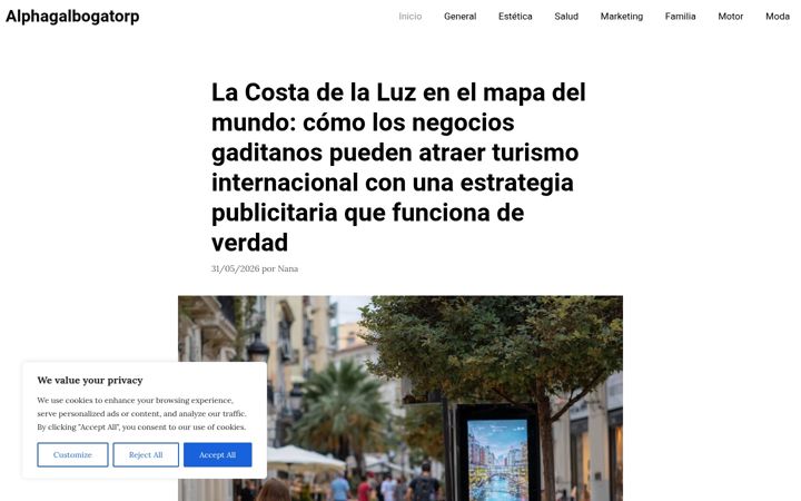 Screenshot of alphagalileo.es