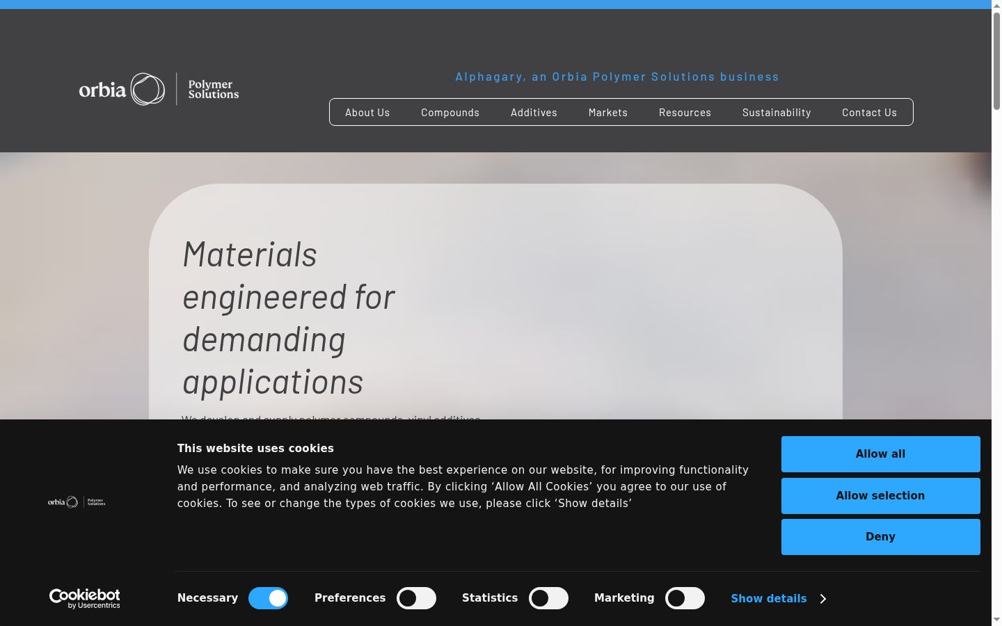 Skjermbilde av samtykkebanneret slik det vises før noen interaksjon