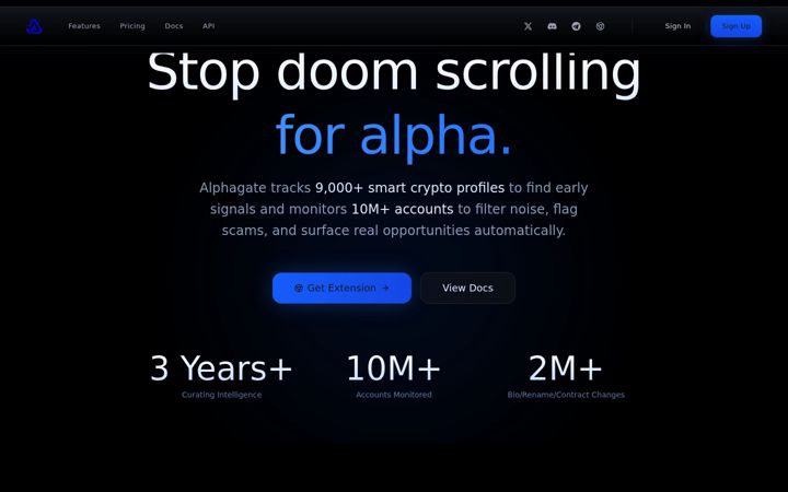 Screenshot of alphagate.io