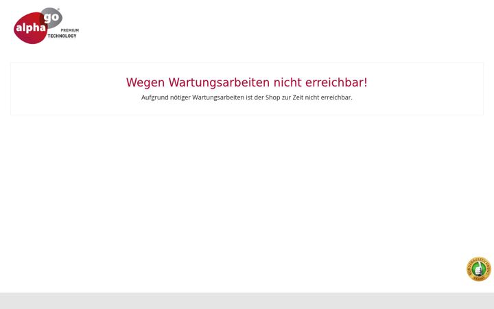 Screenshot of alphago-shop.de