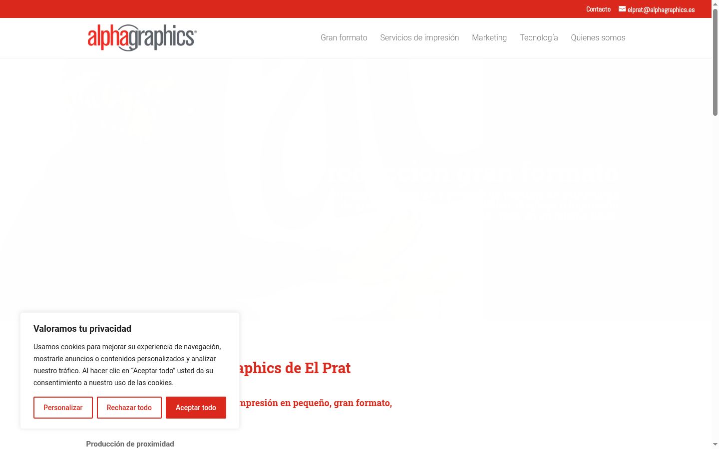 Capture d'écran de la bannière de consentement affichée avant toute interaction