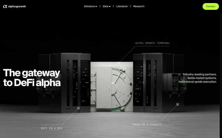 Screenshot of alphagrowth.io