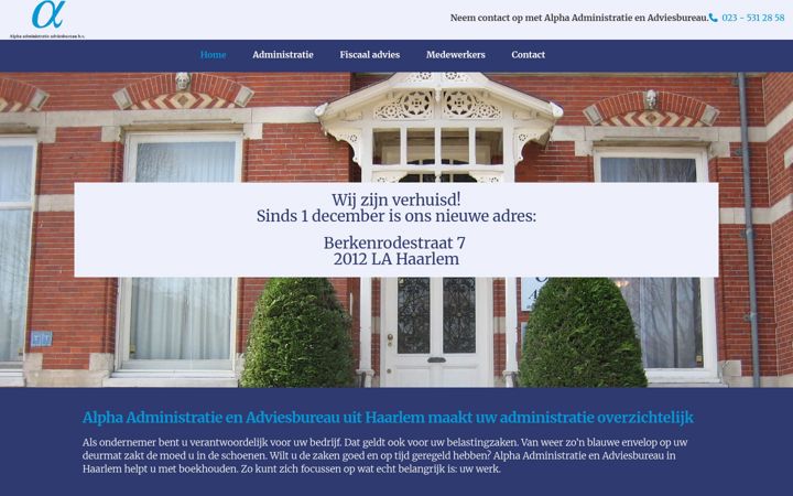 Screenshot of alphahaarlem.nl