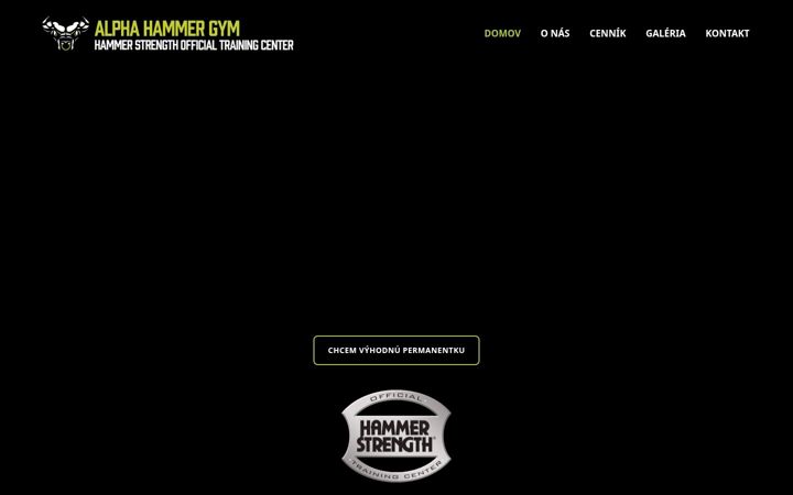 Capture d'écran de alphahammergym.eu