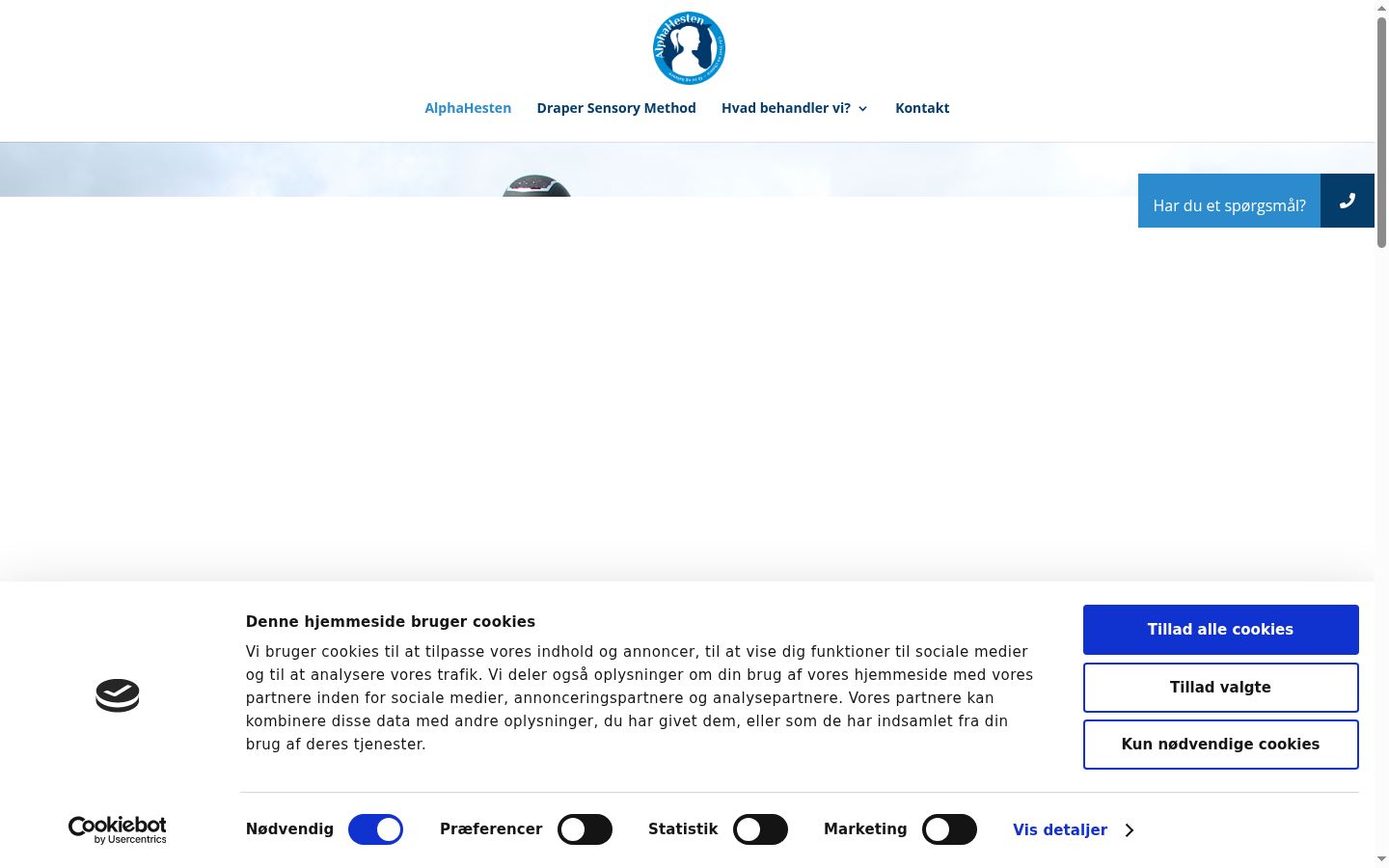 Capture d'écran de la bannière de consentement affichée avant toute interaction