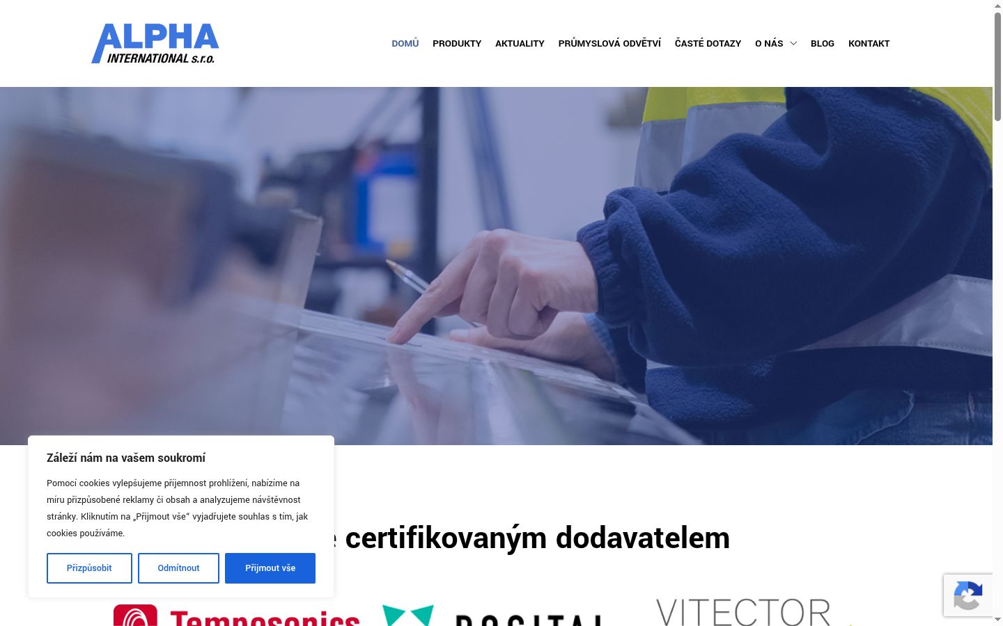 Ekrānuzņēmums ar piekrišanas baneri, kas tika rādīts pirms jebkādas mijiedarbības