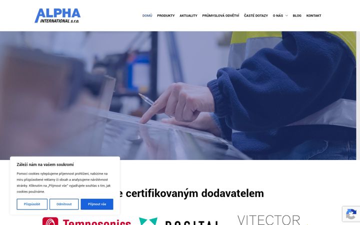Ekrānuzņēmums no alphaint.cz