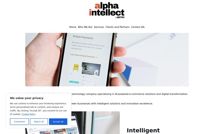 Screenshot of alphaintellect.com.hk