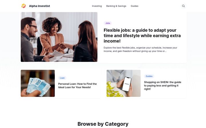 Screenshot of alphainvestist.com