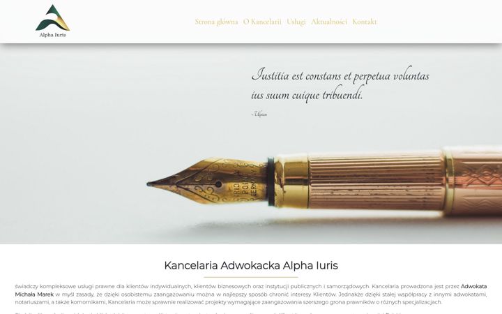 Screenshot of alphaiuris.com.pl