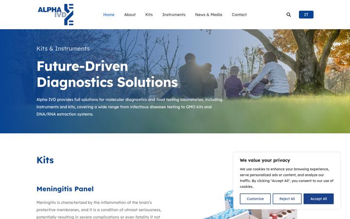 Screenshot van alphaivd.com
