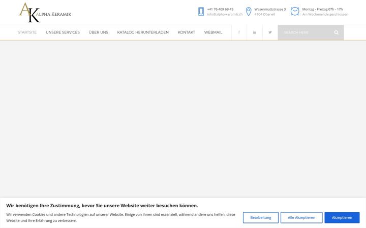Screenshot of alphakeramik.ch