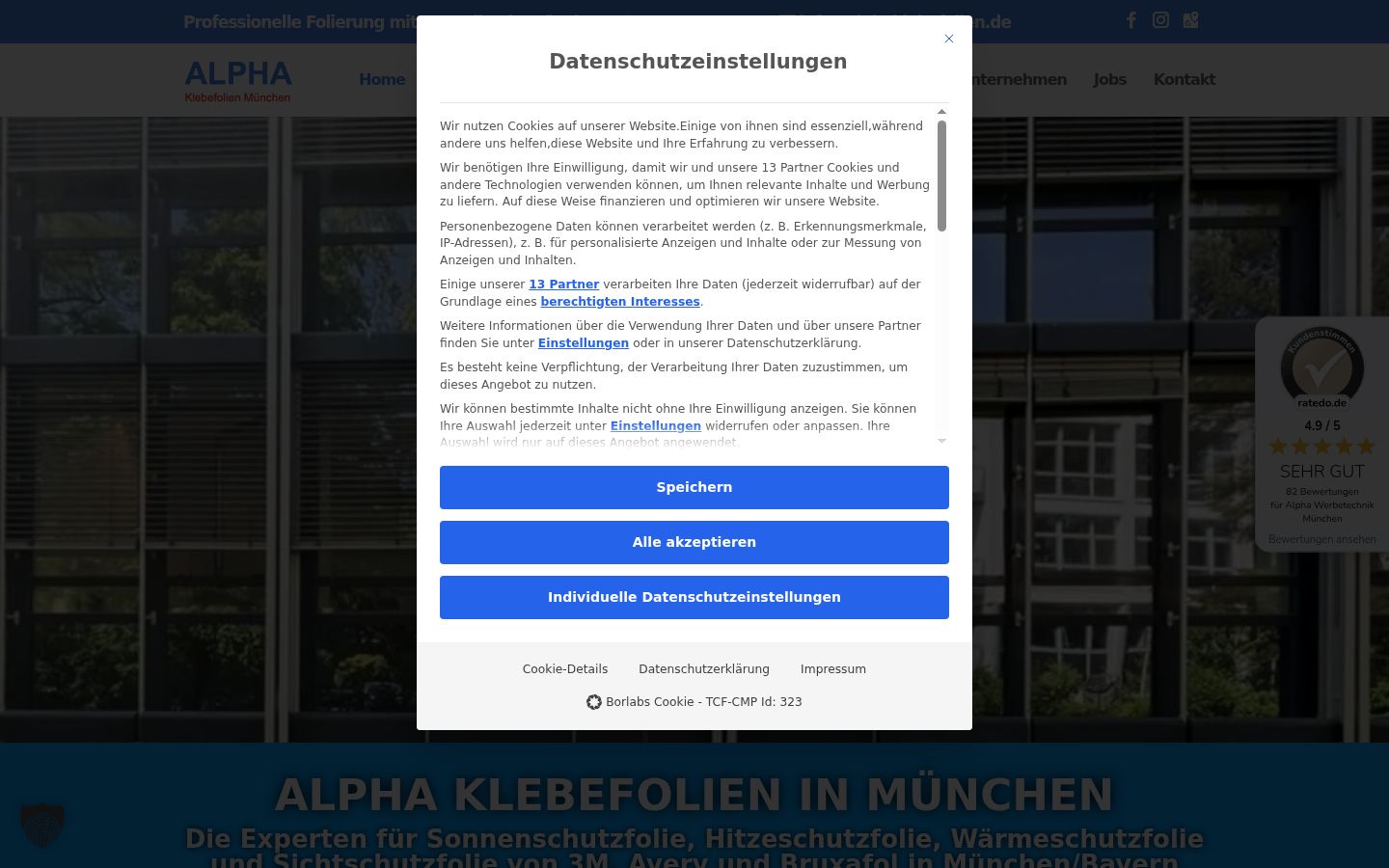 Kuvakaappaus suostumusbannerista, joka näytettiin ennen mitään vuorovaikutusta