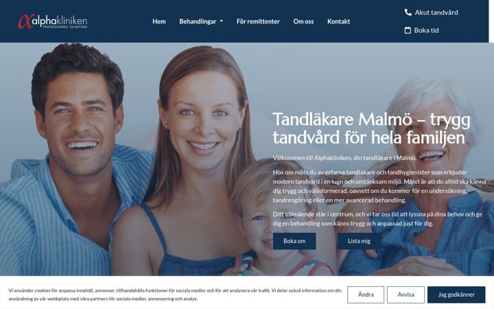 Screenshot of alphakliniken.se