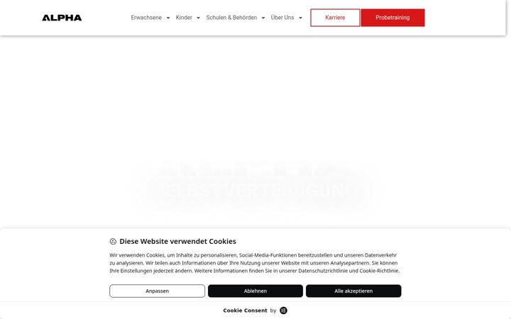 Screenshot of alphakravmaga.de