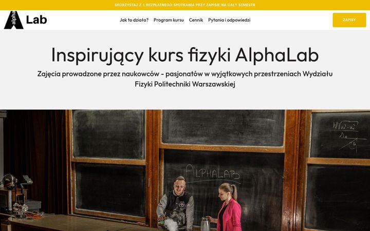 Screenshot van alphalab.pl