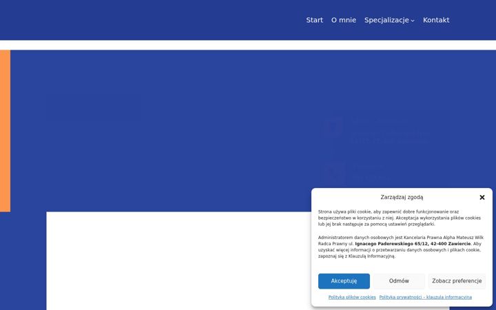 Screenshot of alphalegal.pl