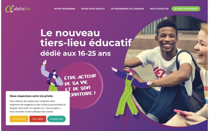 Screenshot of alphaleo.fr