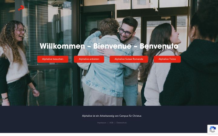 Screenshot of alphalive.ch