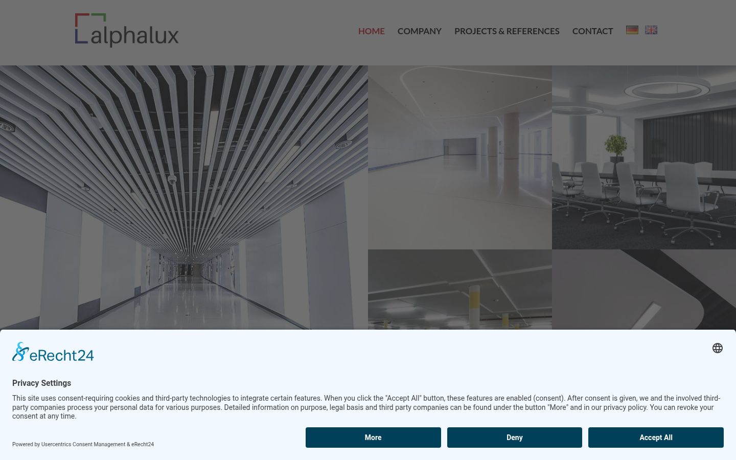 Screenshot des Einwilligungsbanners vor jeglicher Interaktion