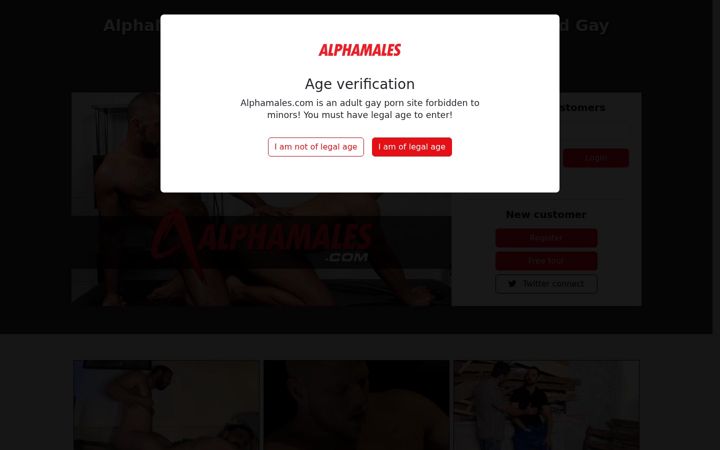 Screenshot of alphamales.com