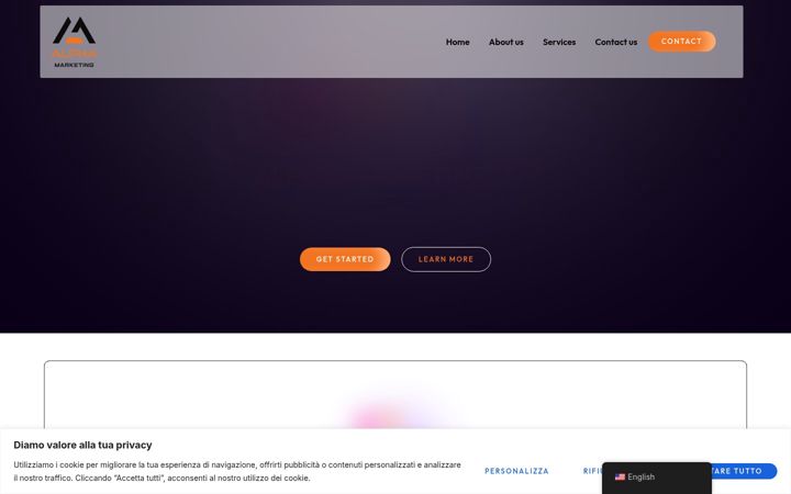 Screenshot of alphamarketing365.com