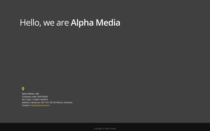 Screenshot of alphamedia.lt