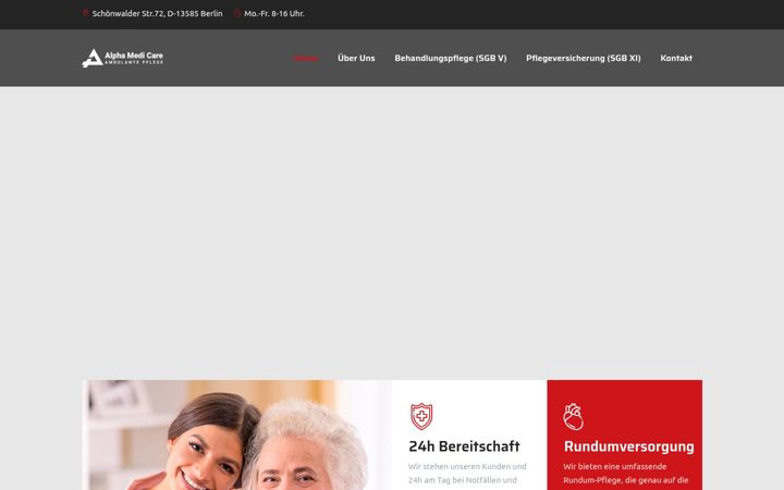 Screenshot of alphamedicare.de