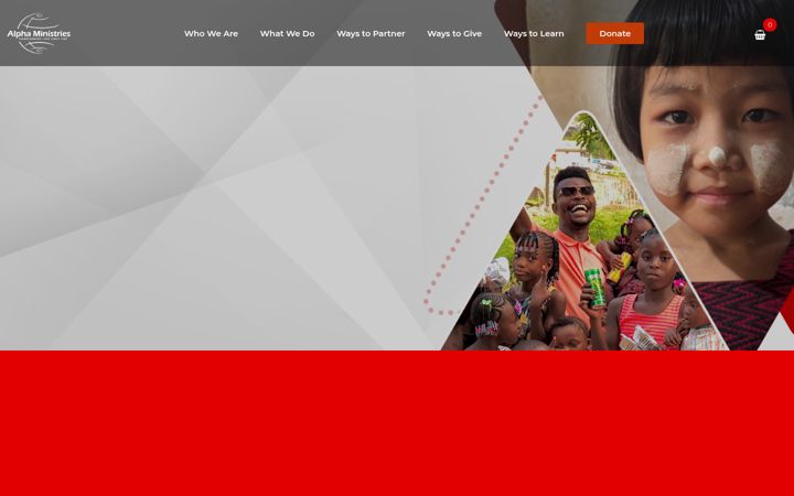 Screenshot van alphaministries.com