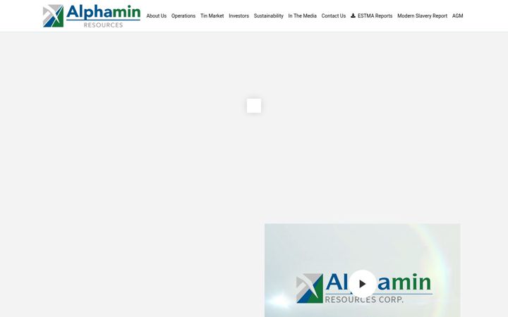 Screenshot of alphaminresources.com