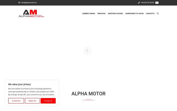 Screenshot of alphamotor.es