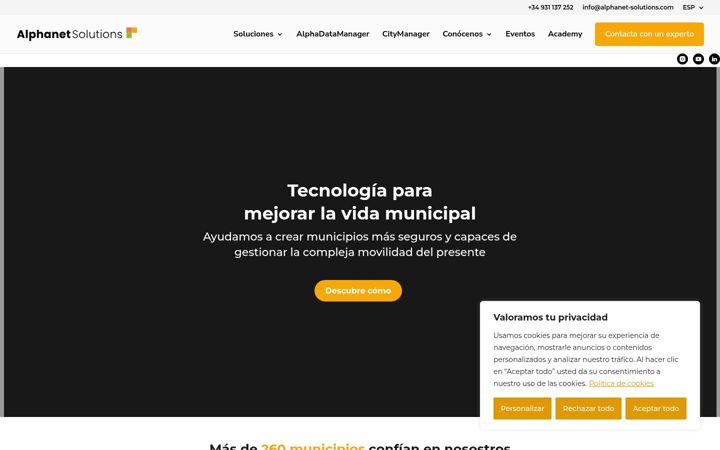 Screenshot of alphanet-solutions.com