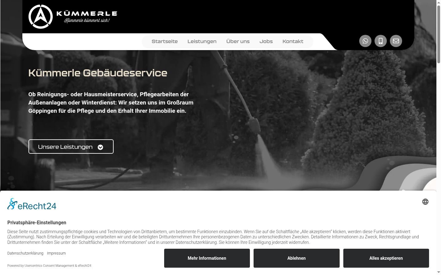 Ekraanipilt nõusolekubännerist, mida näidati enne mis tahes suhtlust