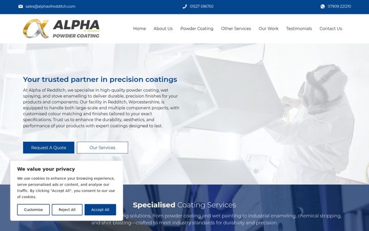 Screenshot of alphaofredditch.com