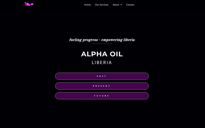 Screenshot van alphaoilliberia.com