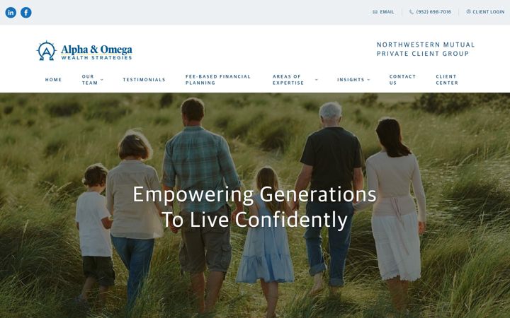 Screenshot of alphaomega.nm.com